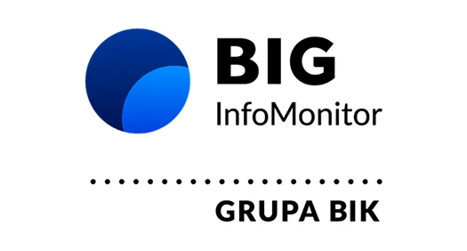 Logo BIG InfoMonitor oraz Grupa BIK - instytucje monitorowania danych kredytowych
