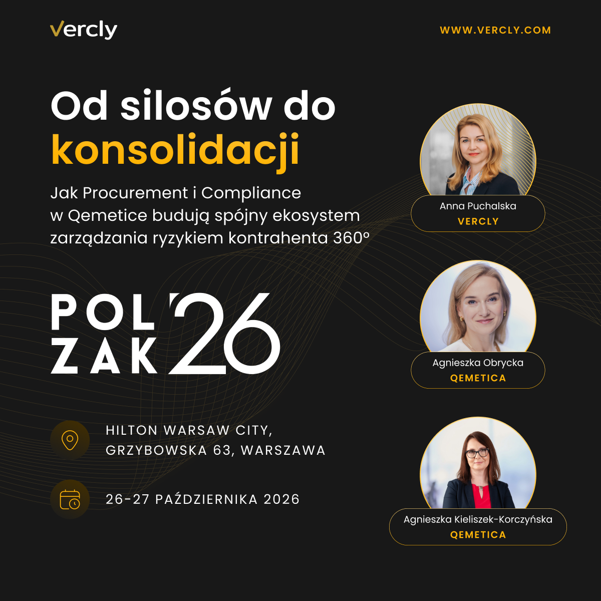 grafika z zaproszeniem na wystąpienie Anny Puchalskiej